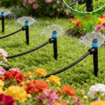Adjustable Drip Irrigation Sprinkler Set with Stakes