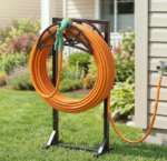 Heavy-Duty Garden Hose Reel and Storage Holder