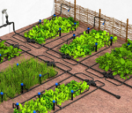 Quick-Connect Drip Irrigation Kit with Adjustable Nozzles and Sprinklers - Image 2