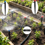 Automatic Drip Irrigation Kit with Distribution Tubing and Accessories